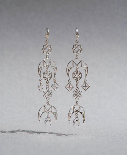 Zoe & Morgan | Enlightened Earrings - Silver