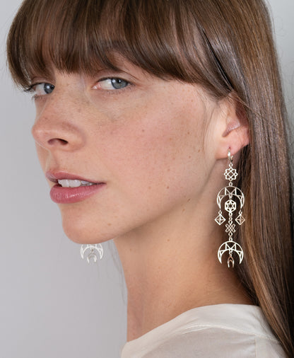 Zoe & Morgan | Enlightened Earrings - Silver