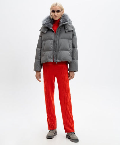 Yves Salomon | Down Jacket 59c - Charcoal