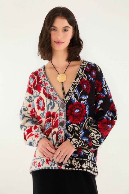 Farm Rio | Knit Cardigan - Mixed Valentina Black