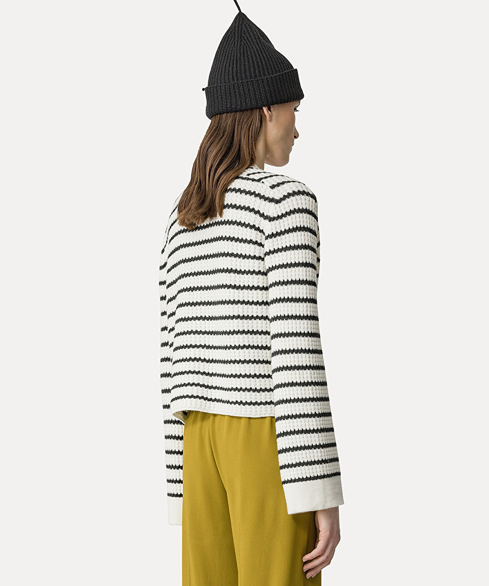Forte Forte | Merino Striped Cardigan - Bianco