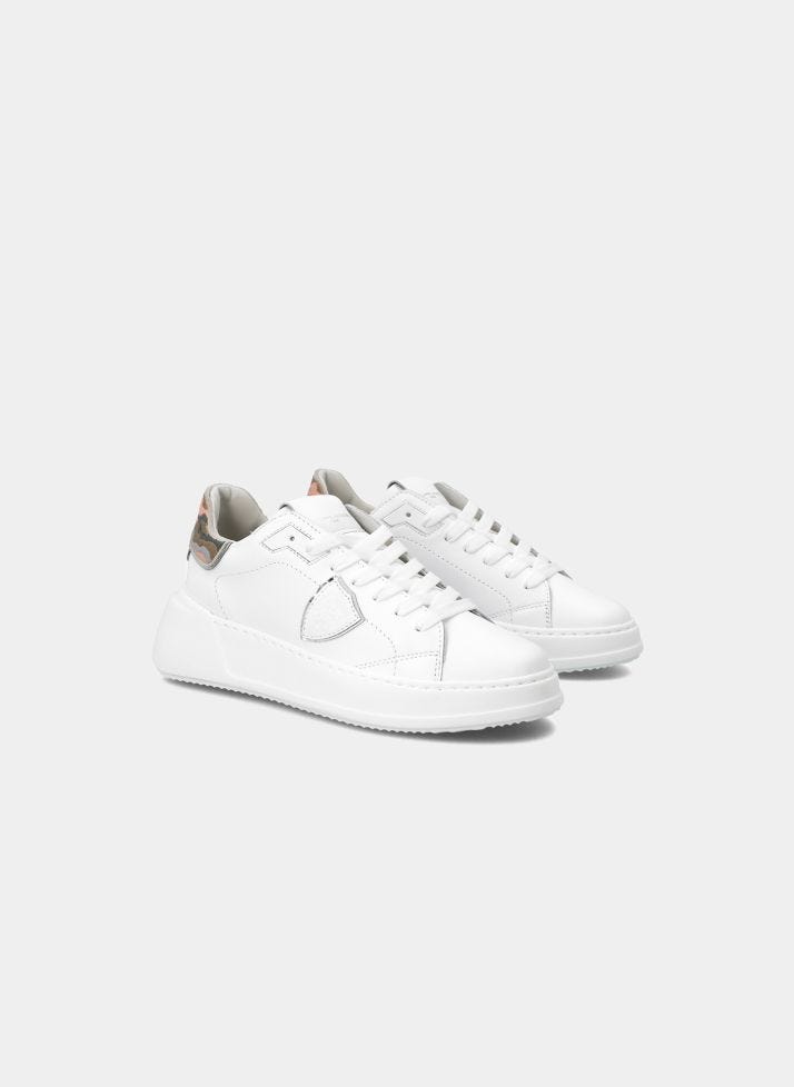 Philippe Model | Tres Temple Low - Camo Blanc Rose