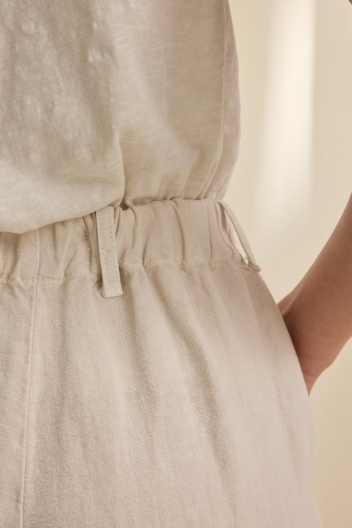 Velvet | Taylor Linen Pants - Bisque