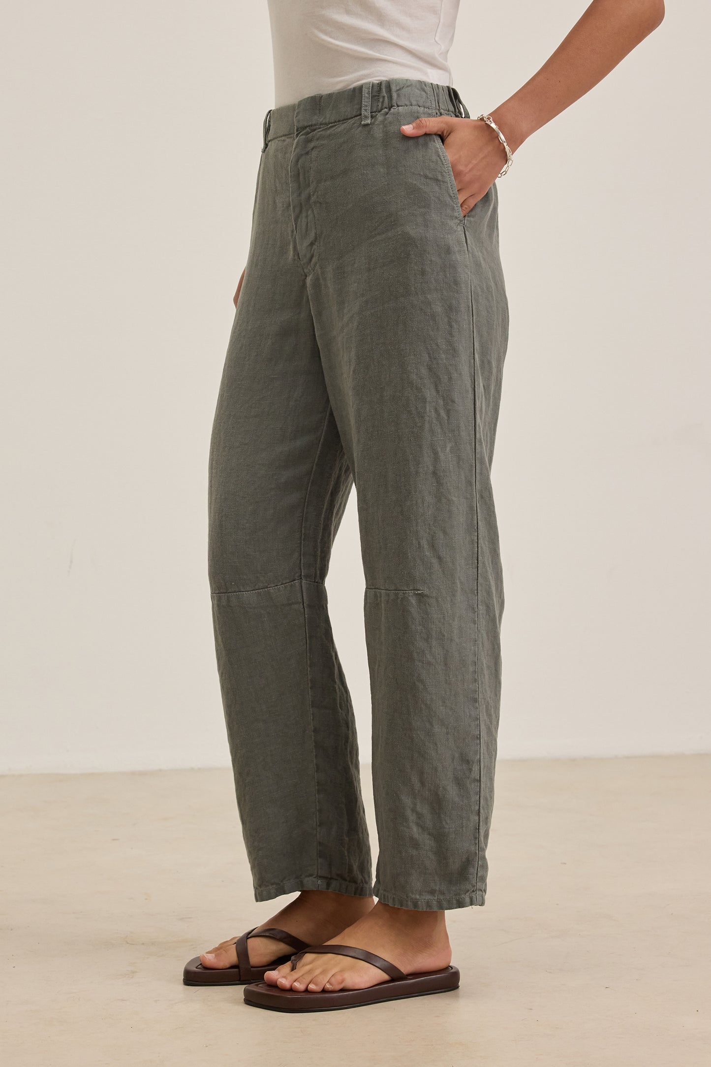 Velvet | Taylor Linen Pants - Graphite