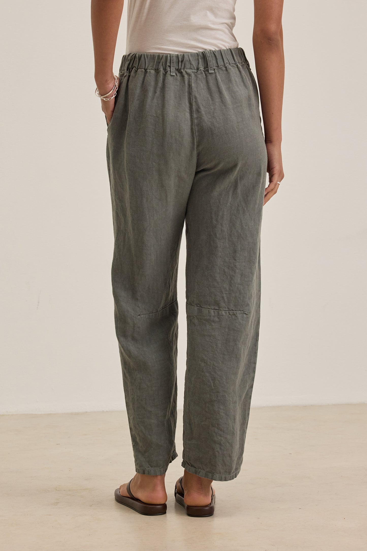 Velvet | Taylor Linen Pants - Graphite