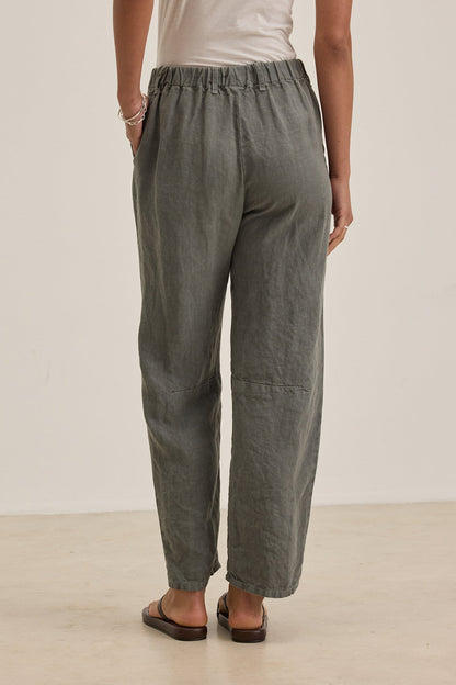 Velvet | Taylor Linen Pants - Graphite