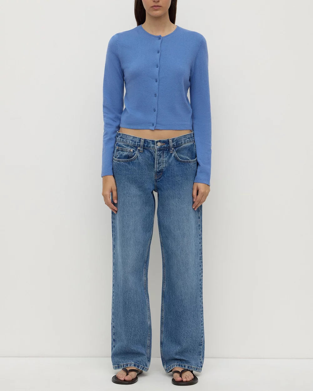 Assembly Label | Tilly Cotton Cashmere Cardigan - Drift
