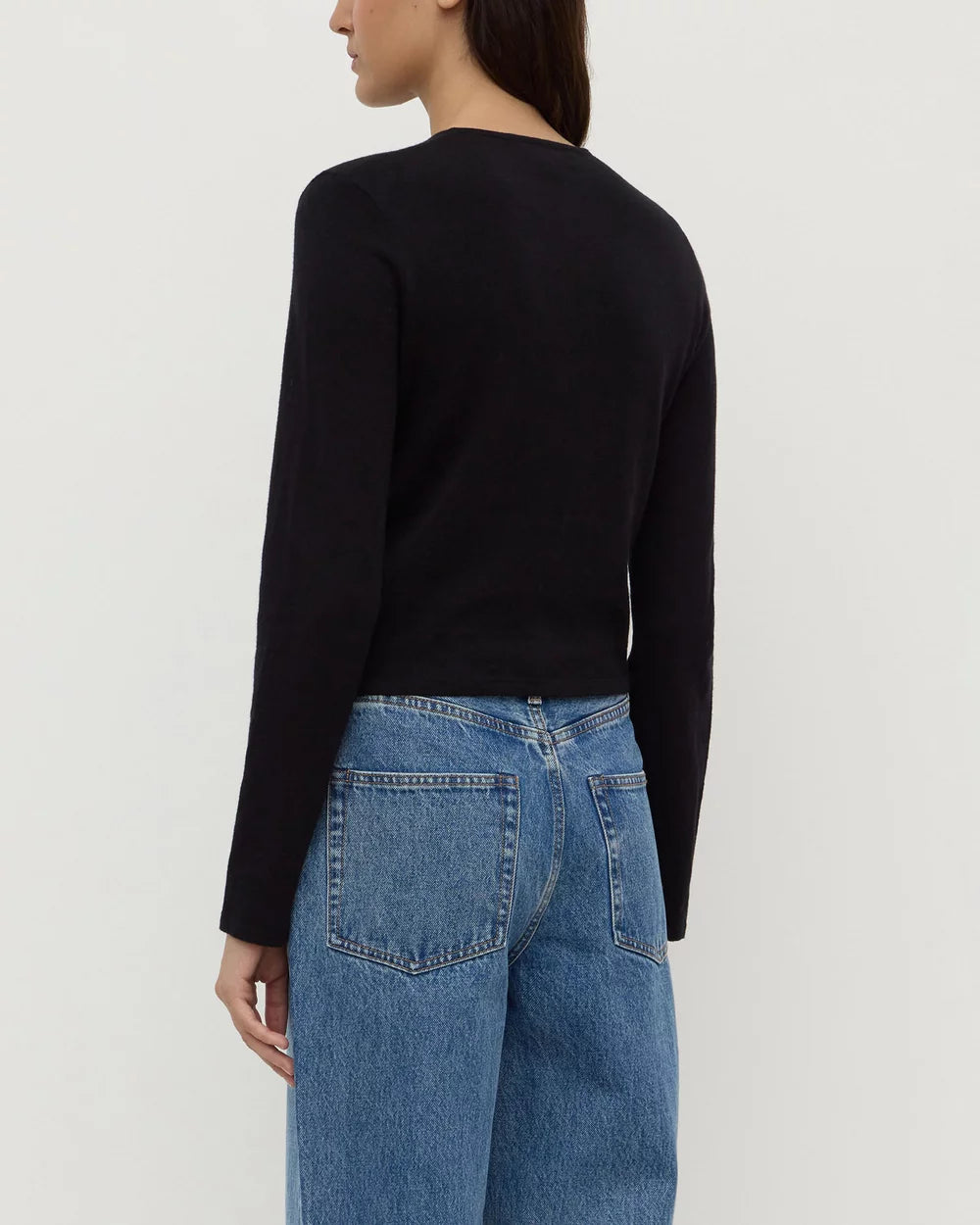 Assembly Label | Tilly Cotton Cashmere Cardigan - Black