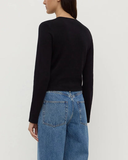 Assembly Label | Tilly Cotton Cashmere Cardigan - Black