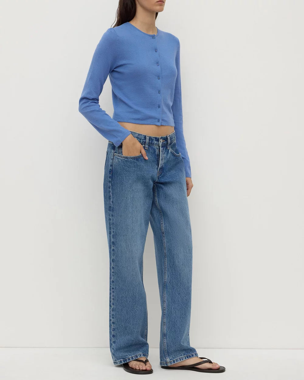 Assembly Label | Tilly Cotton Cashmere Cardigan - Drift