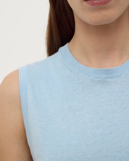 Assembly Label | Helena Cotton Cashmere Vest - Salt