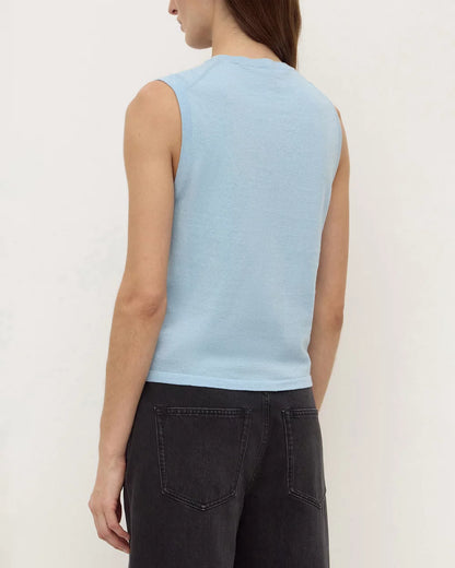 Assembly Label | Helena Cotton Cashmere Vest - Salt