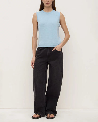 Assembly Label | Helena Cotton Cashmere Vest - Salt
