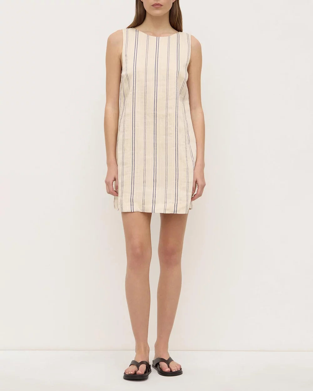 Assembly Label | Ulani Stripe Mini Dress - Cream/Blue