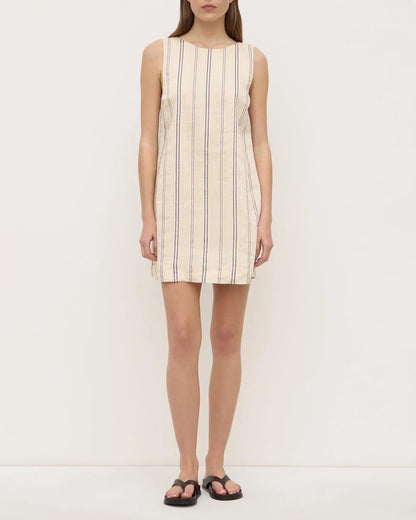 Assembly Label | Ulani Stripe Mini Dress - Cream/Blue