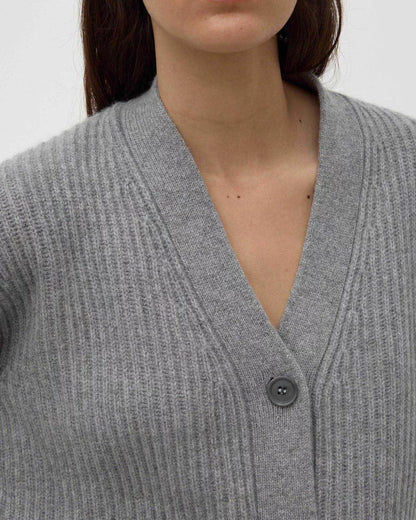 Assembly Label | Paloma Knit Cardigan - Grey Marle
