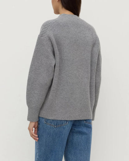 Assembly Label | Paloma Knit Cardigan - Grey Marle
