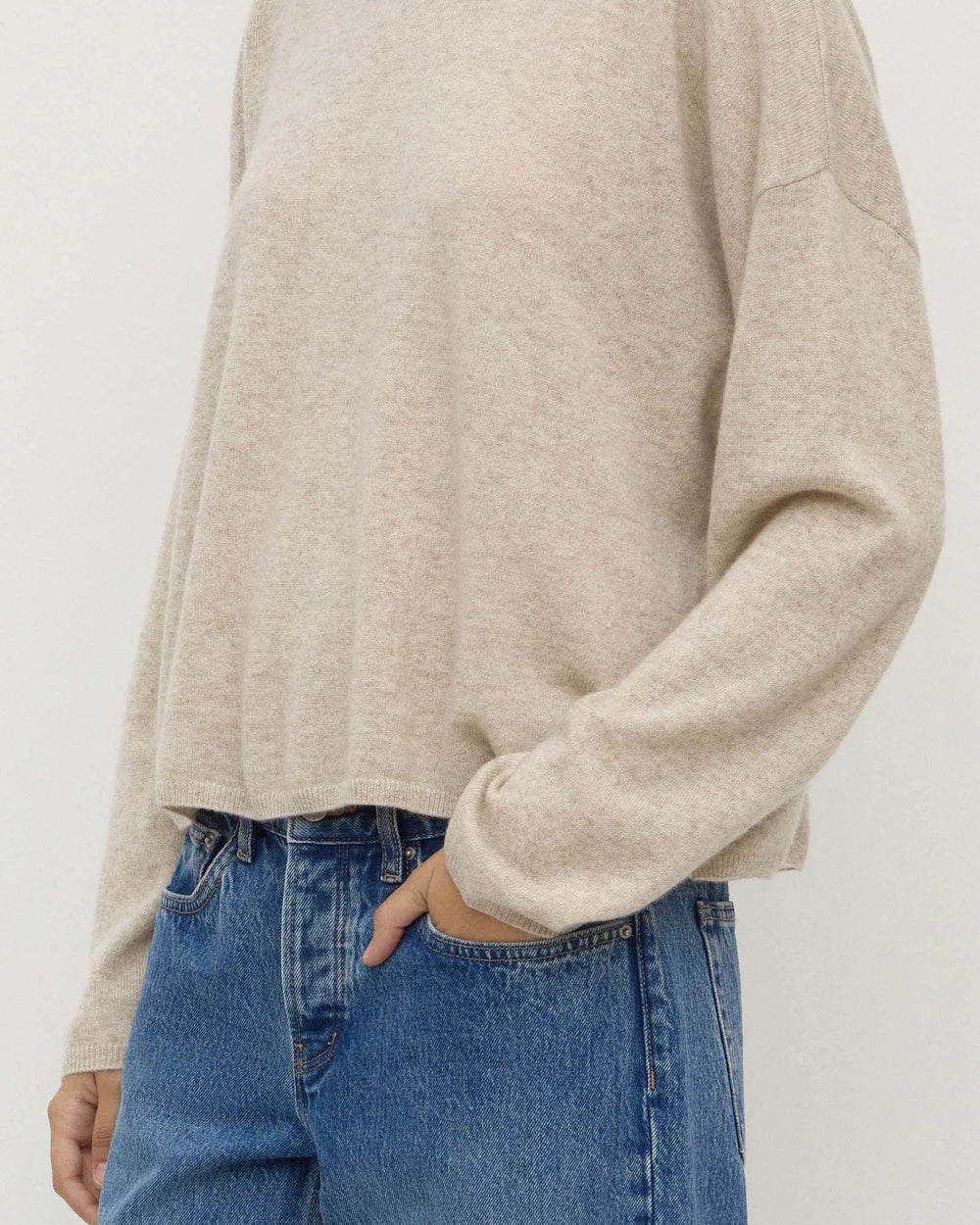 Assembly Label | Odelle Cashmere Knit - Oat Marle