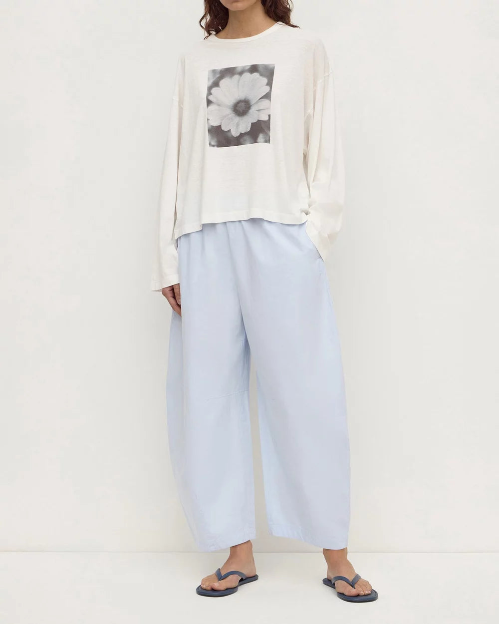 Assembly Label | Elaine Washed Cotton Pant - Powder Blue
