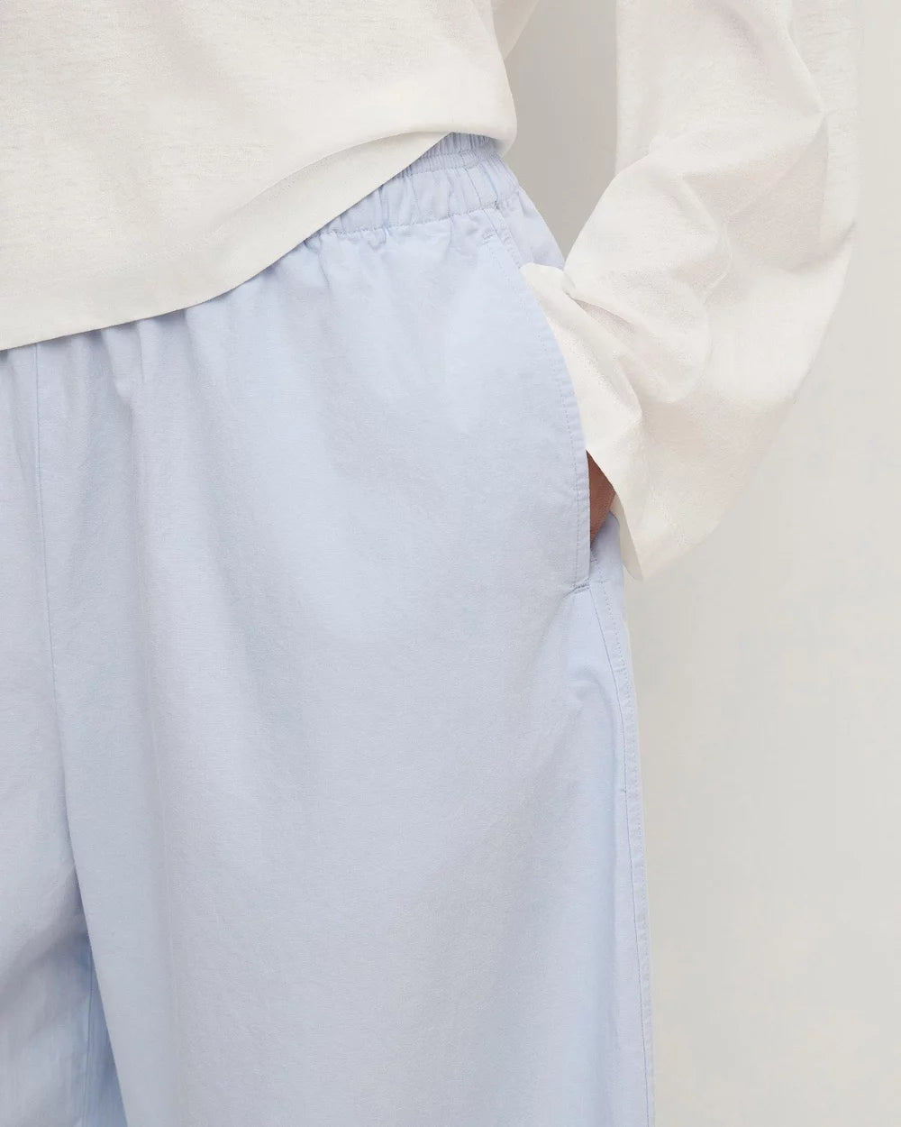 Assembly Label | Elaine Washed Cotton Pant - Powder Blue
