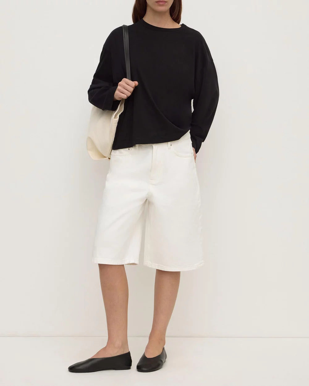 Assembly Label | Relaxed Denim Short - Vintage White
