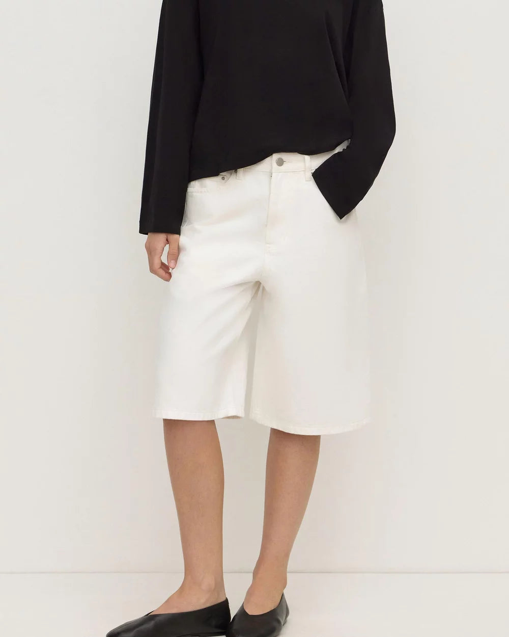 Assembly Label | Relaxed Denim Short - Vintage White