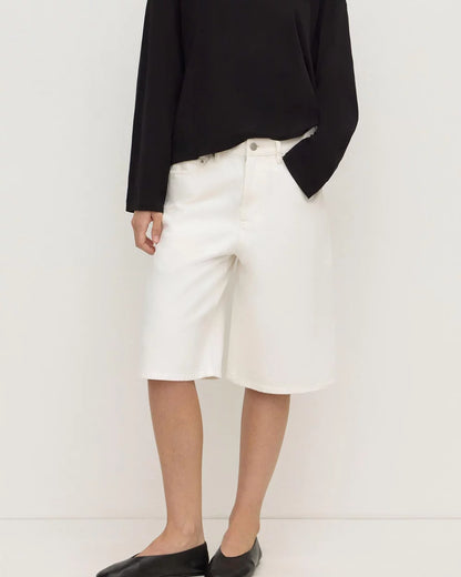 Assembly Label | Relaxed Denim Short - Vintage White