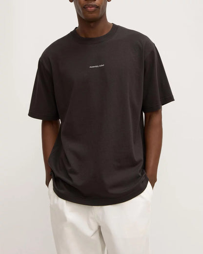 Assembly Label | Mens Atelier Logo Tee - Washed Black