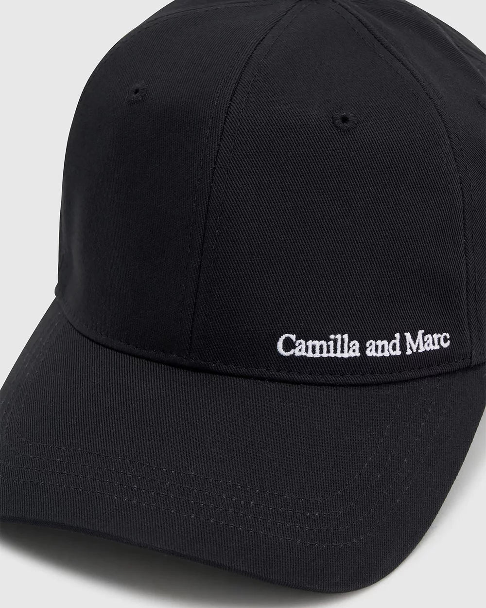 Camilla & Marc | Thome Embroidered Cap - Black