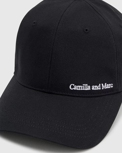 Camilla & Marc | Thome Embroidered Cap - Black