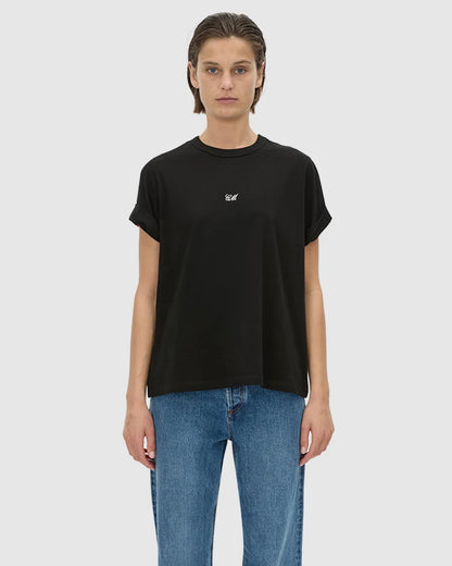Camilla & Marc | Birdie Embroidered Tee - Black / White