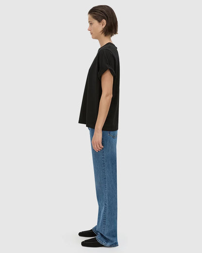 Camilla & Marc | Birdie Embroidered Tee - Black / White