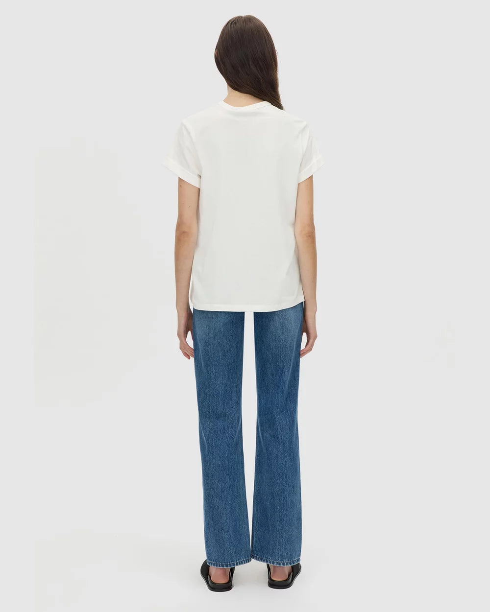 Camilla & Marc | Birdie Embroidered Tee - Soft White / Red