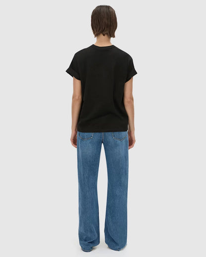 Camilla & Marc | Birdie Embroidered Tee - Black / White