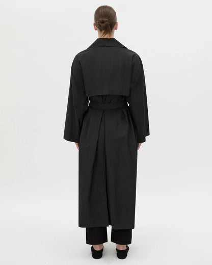 Camilla & Marc | Rhia Sheer Full Length Trench - Black