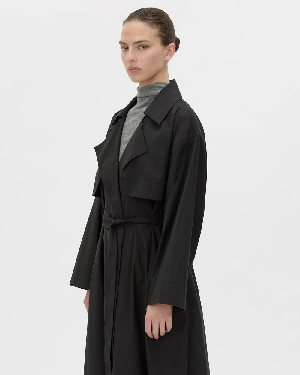Camilla & Marc | Rhia Sheer Full Length Trench - Black