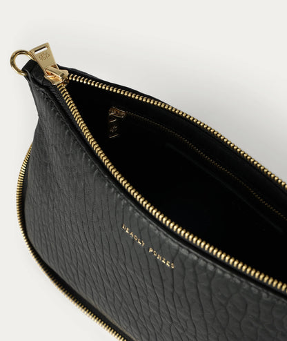 Deadly Ponies | Gator Crossbody - Black Bulle / Brass