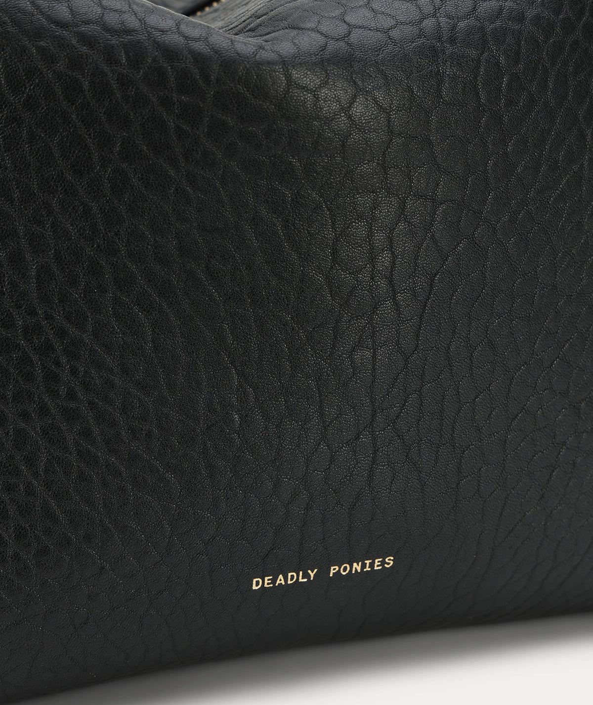 Deadly Ponies | Midimese Bag - Black Bulle / Brass