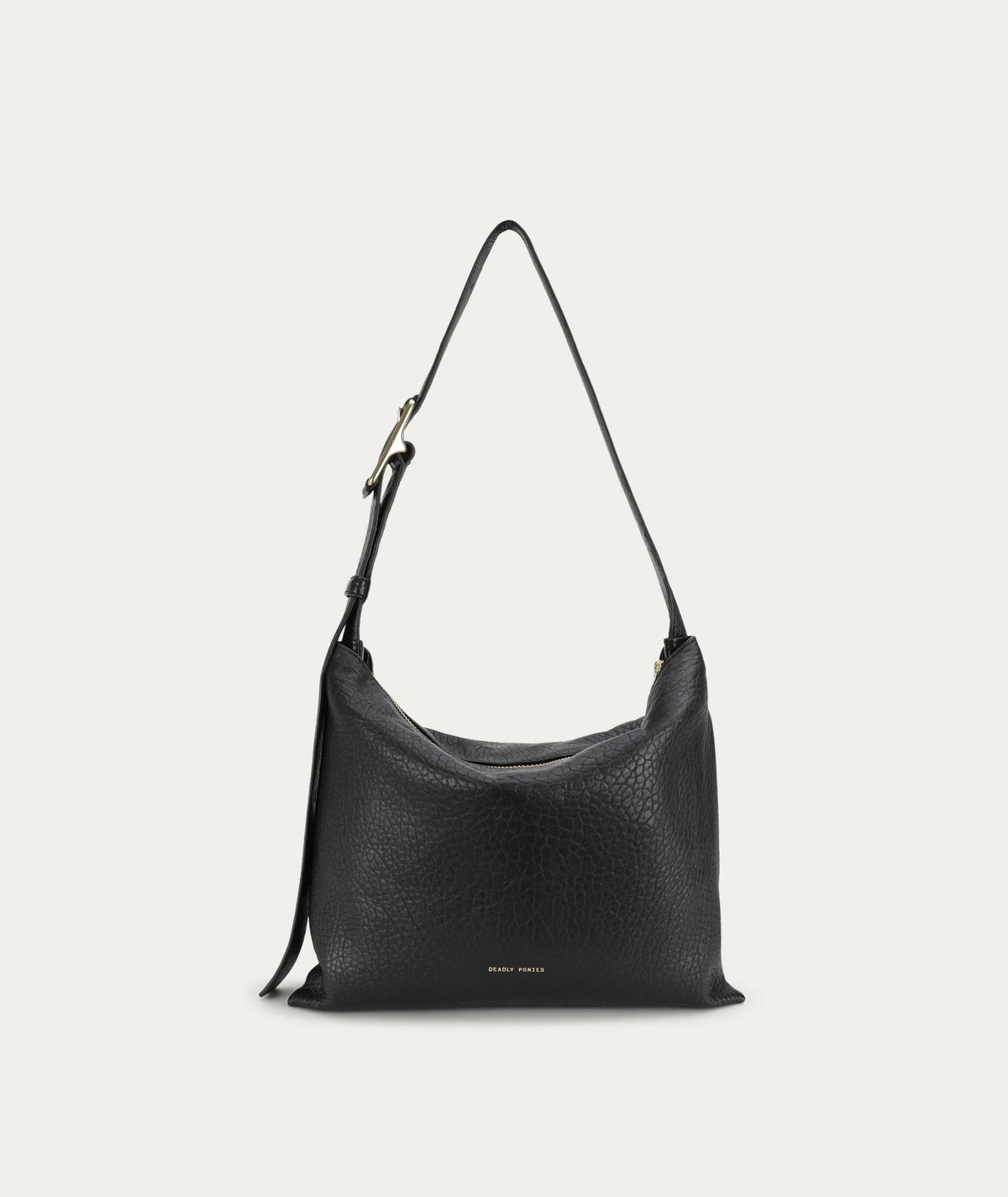 Deadly Ponies | Midimese Bag - Black Bulle / Brass