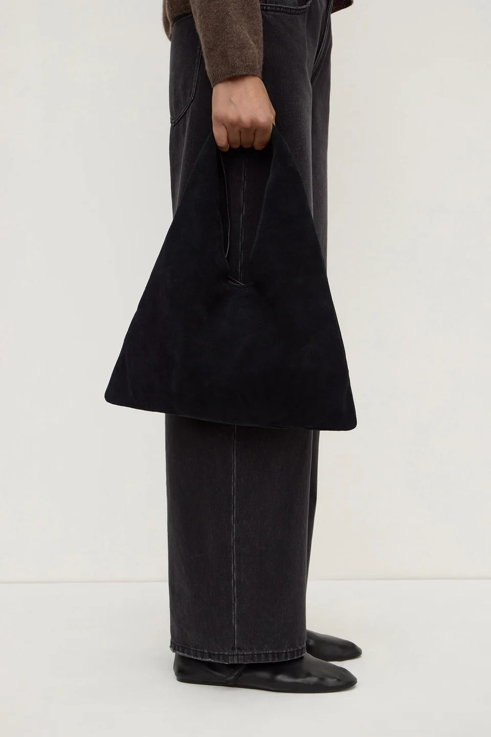 Assembly Label | Willow Suede Hobo Bag - Black