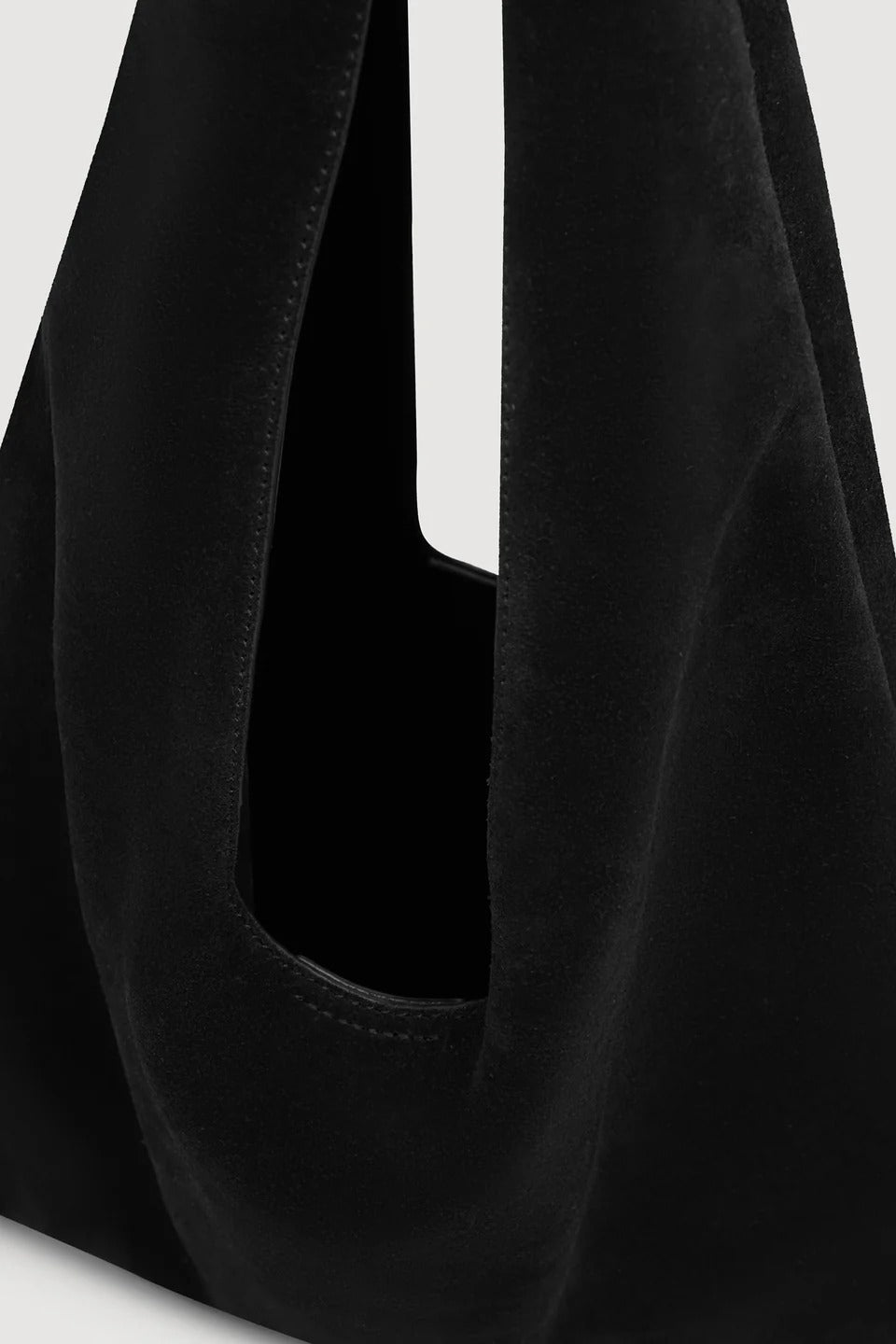 Assembly Label | Willow Suede Hobo Bag - Black