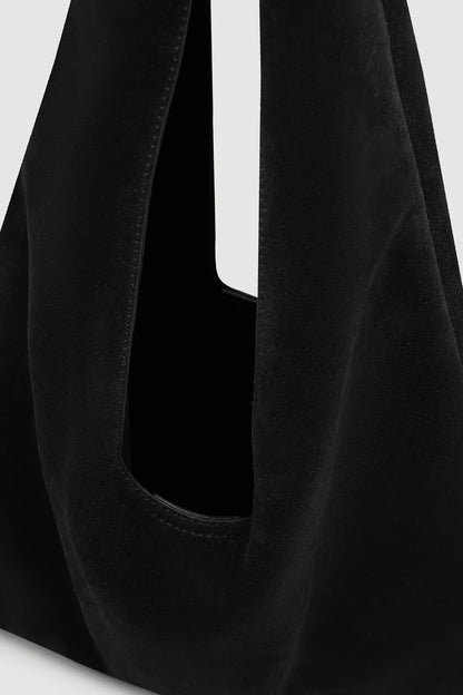 Assembly Label | Willow Suede Hobo Bag - Black