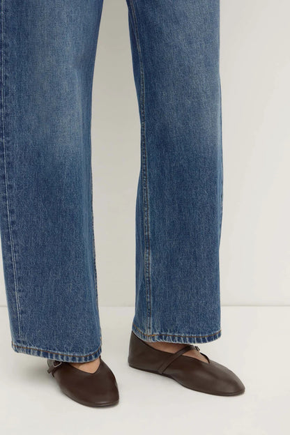 Assembly Label | Millie Leather Ballet Flat - Walnut