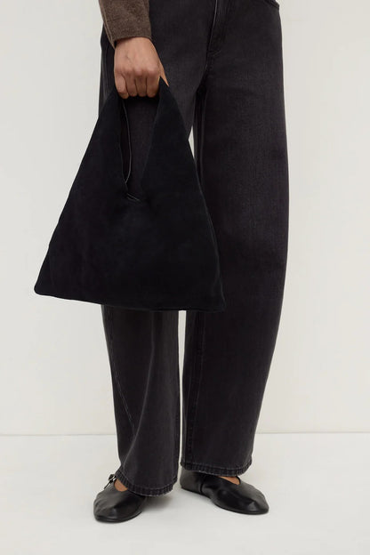 Assembly Label | Willow Suede Hobo Bag - Black