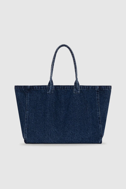 Anine Bing | Leo Denim Tote - Ink Blue