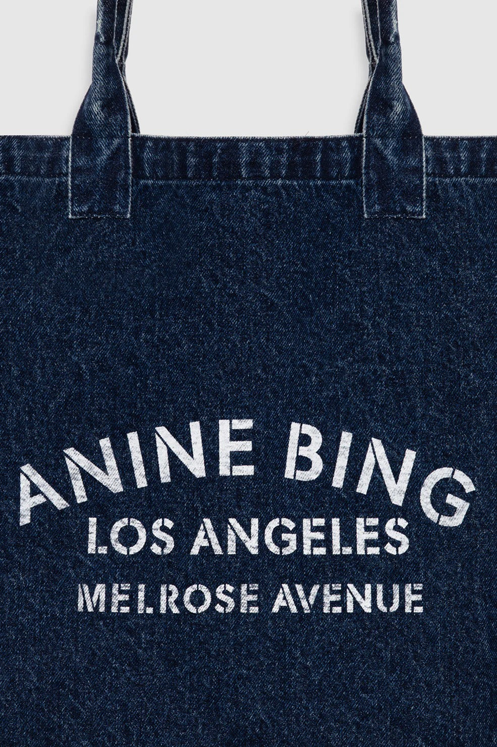 Anine Bing | Leo Denim Tote - Ink Blue