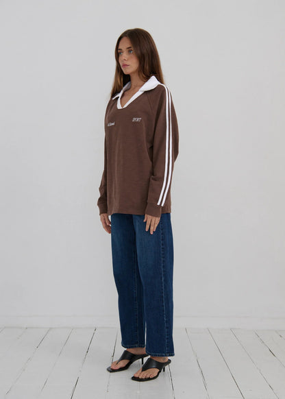 Pinky & Kamal | Long Sleeve Sport Jersey - Brown