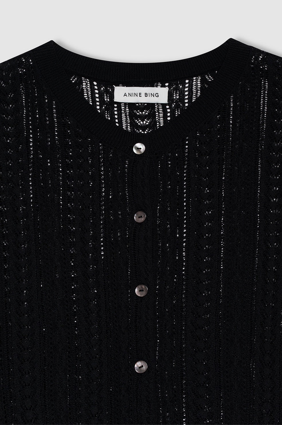 Anine Bing | Moni Crop Cardigan - Black