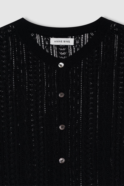 Anine Bing | Moni Crop Cardigan - Black
