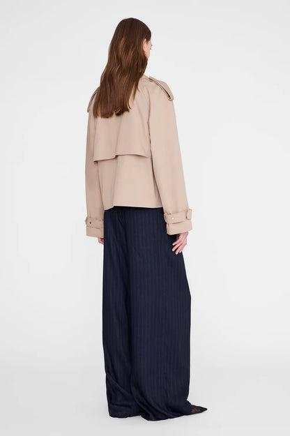 Anine Bing | Rickie Cropped Trench - Beige